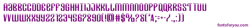 Departmenthlaser-fontti – violetit fontit valkoisella taustalla