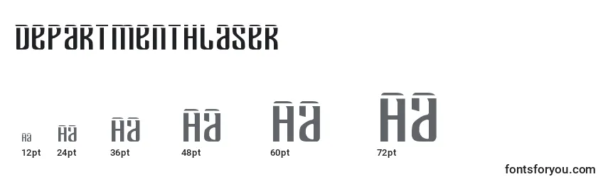 Departmenthlaser Font Sizes