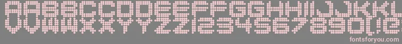 Dancefloor Font – Pink Fonts on Gray Background