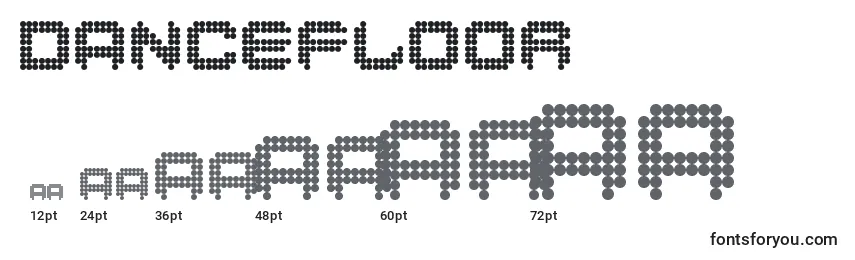 Dancefloor Font Sizes
