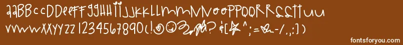 Tigerdreams Font – White Fonts on Brown Background