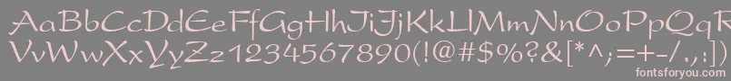 More about P820ScriptRegular Font P820ScriptRegular Font – Pink Fonts on Gray Background