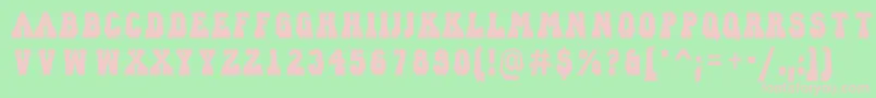 ACampusprlying Font – Pink Fonts on Green Background