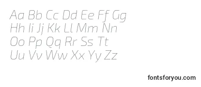 Exo2Thinitalic Font