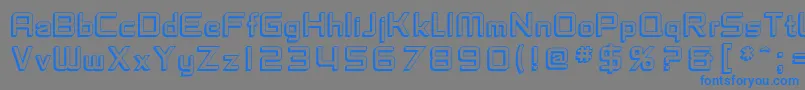 SfChaerilidaeShaded Font – Blue Fonts on Gray Background