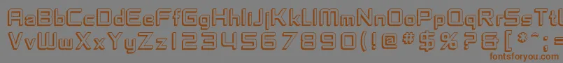 SfChaerilidaeShaded Font – Brown Fonts on Gray Background