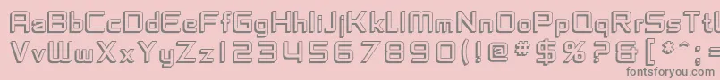 SfChaerilidaeShaded Font – Gray Fonts on Pink Background