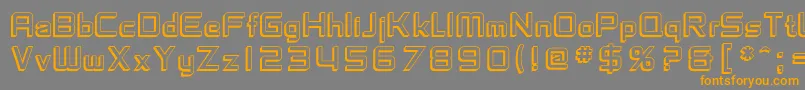 SfChaerilidaeShaded Font – Orange Fonts on Gray Background
