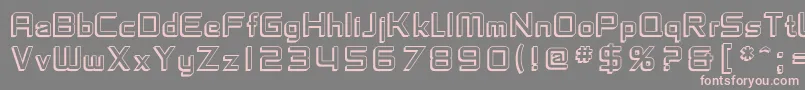 SfChaerilidaeShaded Font – Pink Fonts on Gray Background