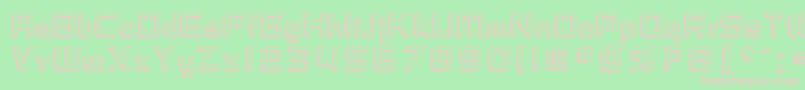 SfChaerilidaeShaded Font – Pink Fonts on Green Background