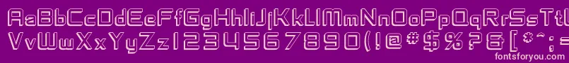 SfChaerilidaeShaded Font – Pink Fonts on Purple Background