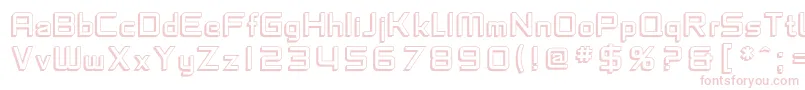 SfChaerilidaeShaded Font – Pink Fonts on White Background
