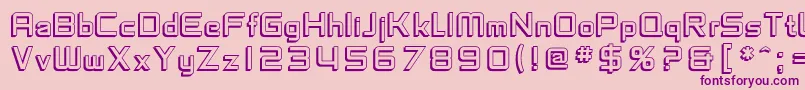 SfChaerilidaeShaded Font – Purple Fonts on Pink Background