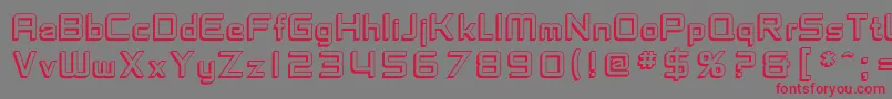 SfChaerilidaeShaded Font – Red Fonts on Gray Background