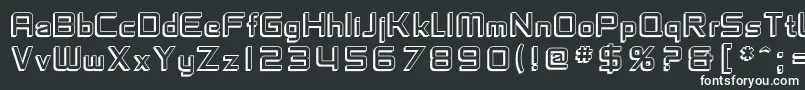 SfChaerilidaeShaded Font – White Fonts on Black Background