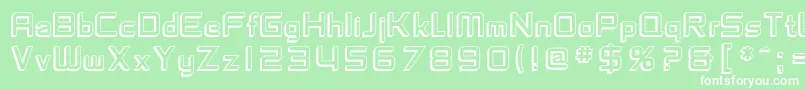 SfChaerilidaeShaded Font – White Fonts on Green Background