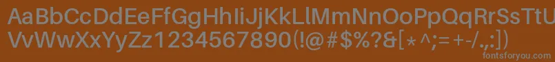 Шрифт AileronSemibold – серые шрифты на коричневом фоне