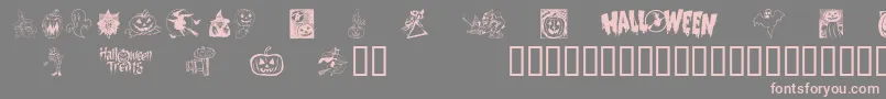 Helloween2 Font – Pink Fonts on Gray Background