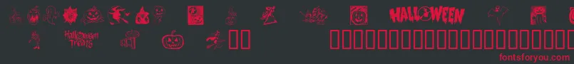 Helloween2 Font – Red Fonts on Black Background
