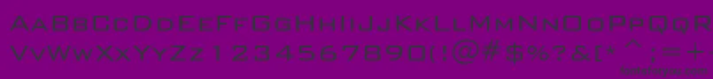 Fonte BankGothicLightBt – fontes pretas em um fundo violeta