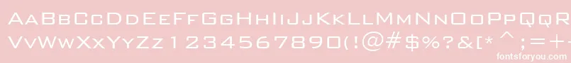 BankGothicLightBt Font – White Fonts on Pink Background