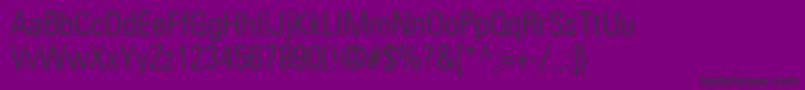 Weitere Informationen zur NovaLightCondensedSsiLightCondensed-Schriftart NovaLightCondensedSsiLightCondensed-Schriftart – Schwarze Schriften auf violettem Hintergrund