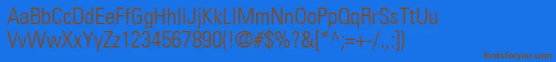More about NovaLightCondensedSsiLightCondensed Font NovaLightCondensedSsiLightCondensed Font – Brown Fonts on Blue Background
