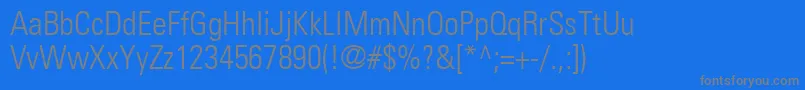 フォントNovaLightCondensedSsiLightCondensed – 青い背景に灰色の文字