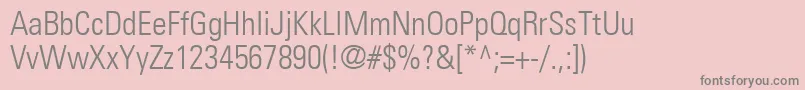 NovaLightCondensedSsiLightCondensed Font – Gray Fonts on Pink Background