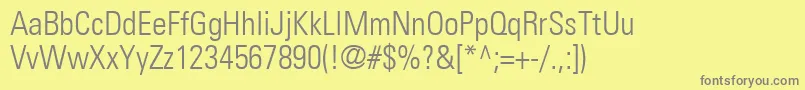 More about NovaLightCondensedSsiLightCondensed Font NovaLightCondensedSsiLightCondensed Font – Gray Fonts on Yellow Background