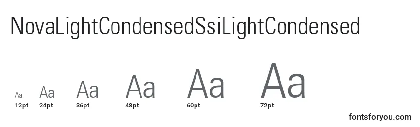 NovaLightCondensedSsiLightCondensed Font Sizes