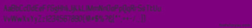 Zyphytecondense Font – Black Fonts on Purple Background