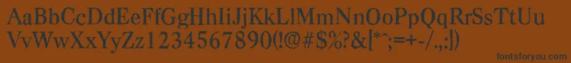 CasadantiqueMediumRegular Font – Black Fonts on Brown Background