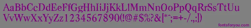 CasadantiqueMediumRegular Font – Purple Fonts on Gray Background