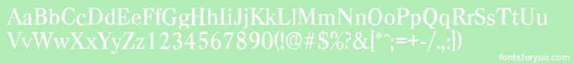 CasadantiqueMediumRegular Font – White Fonts on Green Background