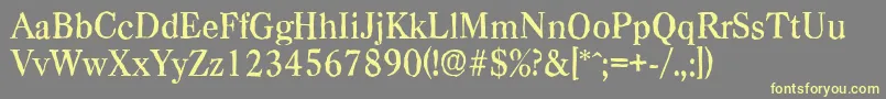 CasadantiqueMediumRegular Font – Yellow Fonts on Gray Background