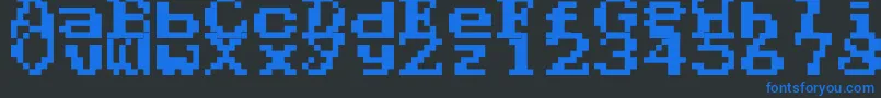 Phantalia Font – Blue Fonts on Black Background
