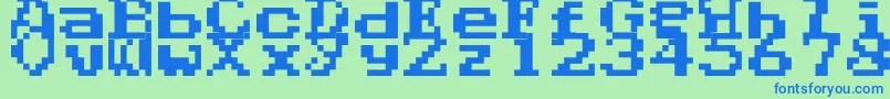 Подробнее о шрифте Phantalia Шрифт Phantalia – синие шрифты на зелёном фоне