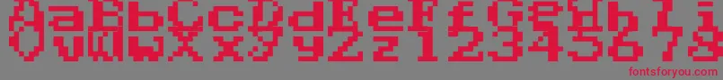 Phantalia Font – Red Fonts on Gray Background