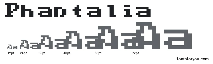 Phantalia Font Sizes