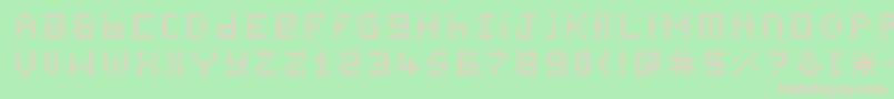 Pichabs Font – Pink Fonts on Green Background