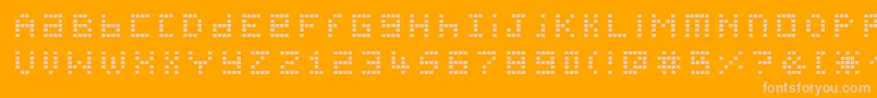 Pichabs Font – Pink Fonts on Orange Background