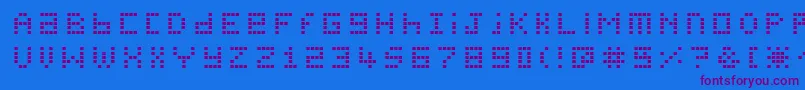 Pichabs Font – Purple Fonts on Blue Background