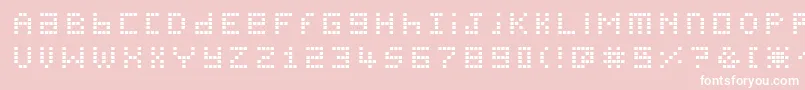 Pichabs Font – White Fonts on Pink Background