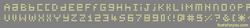 Pichabs Font – Yellow Fonts on Gray Background