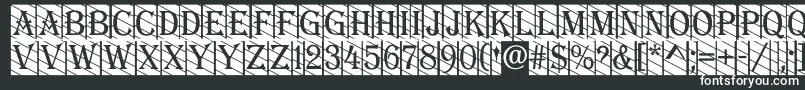 Шрифт AAlgeriuscmdgstr – белые шрифты