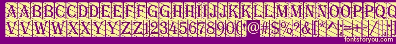 More about AAlgeriuscmdgstr Font AAlgeriuscmdgstr Font – Yellow Fonts on Purple Background