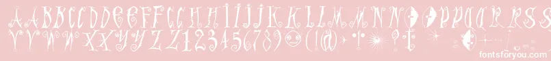 Graffittypunk Font – White Fonts on Pink Background