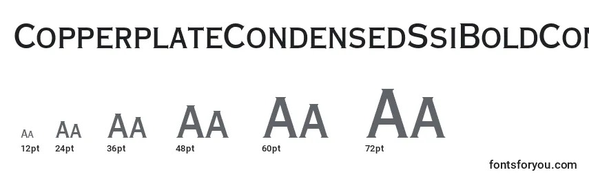 Размеры шрифта CopperplateCondensedSsiBoldCondensed