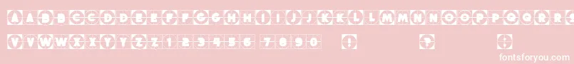 Griddyblocks Font – White Fonts on Pink Background